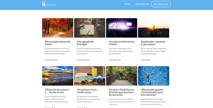Web Hiplan detalle blog