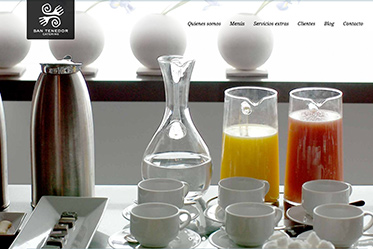 Miniatura portfolio home diseño web San Tenedor catering