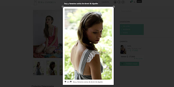 Pura Candela ecommerce detalle