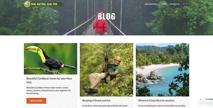 Rainforest Adventures. SEO multilingue