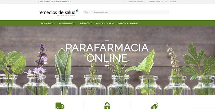 Ecommerce para Remedios de salud Madrid