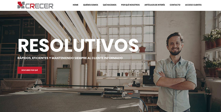P&aacute;gina web de Crecer
