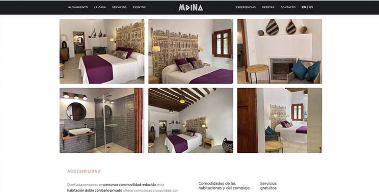 pagina web casa rural mdina almeria detalle habitacion