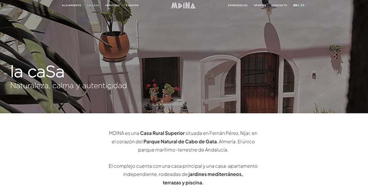 pagina web casa rural mdina almeria detalle