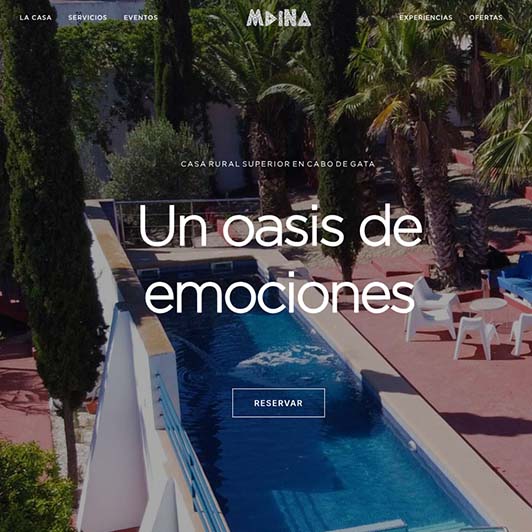 dise&ntilde;o web Mdina casa rural Almer&iacute;a