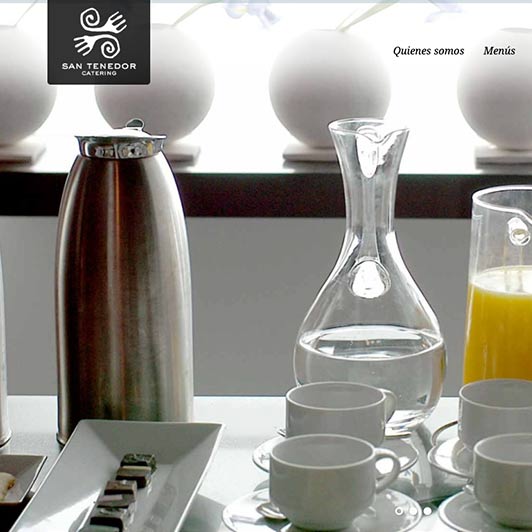 dise&ntilde;o web San Tenedor catering Madrid