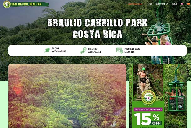 miniatura portfolio rainforest adventures usa seo internacional
