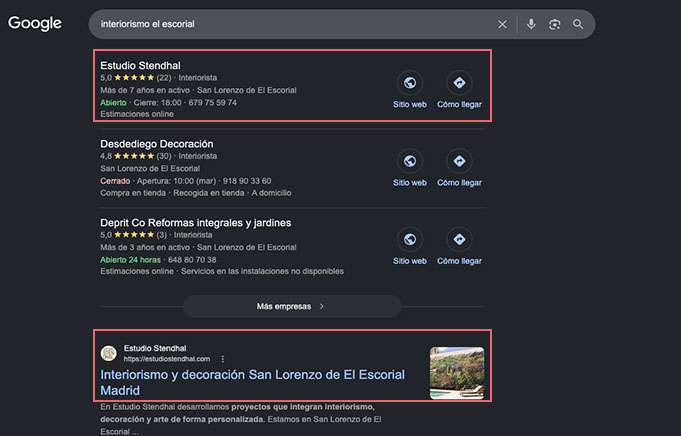 detalle posicionamiento seo estudio stendhal